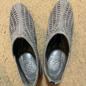 Gray Vince Camuto Suede Ankle Booties